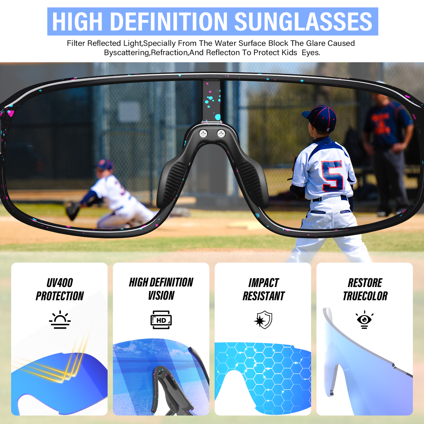 Cyclists wearing Cycling Sport Sunglasses during outdoor rides and mountain biking adventures