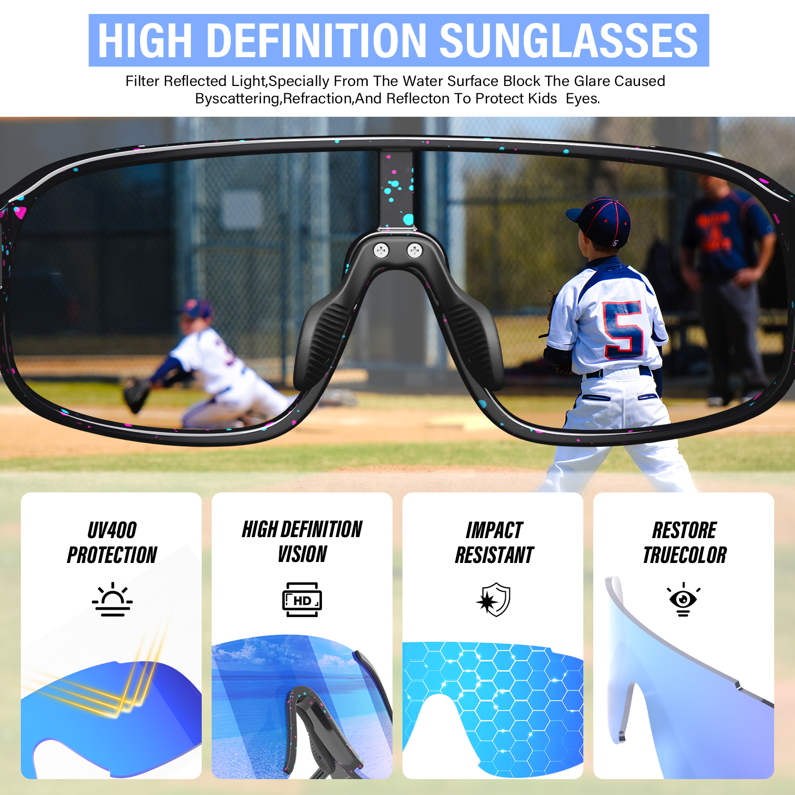 Cyclists wearing Cycling Sport Sunglasses during outdoor rides and mountain biking adventures